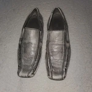 Men\'s Gray/Silver Distressed Loafers SPRING Size 9/42 EUR Spring | Shoes | Mens Graysilver Distressed Loafers Spring  main image 2